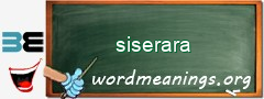 WordMeaning blackboard for siserara